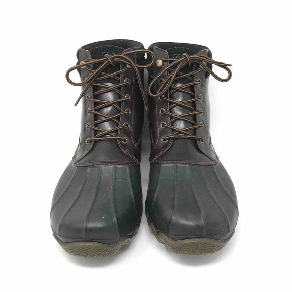 Sperry Top Sider Brewster Duck Boots Winter Rain Brown 13 - Picture 2 of 8